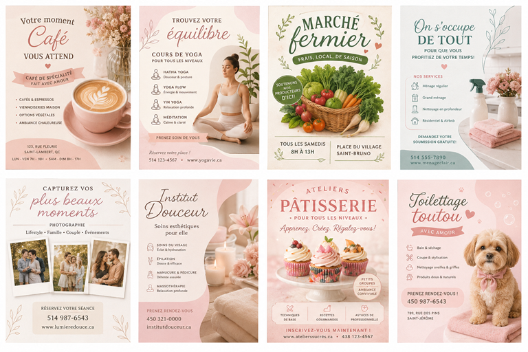 Exemples de visuels IA generiques