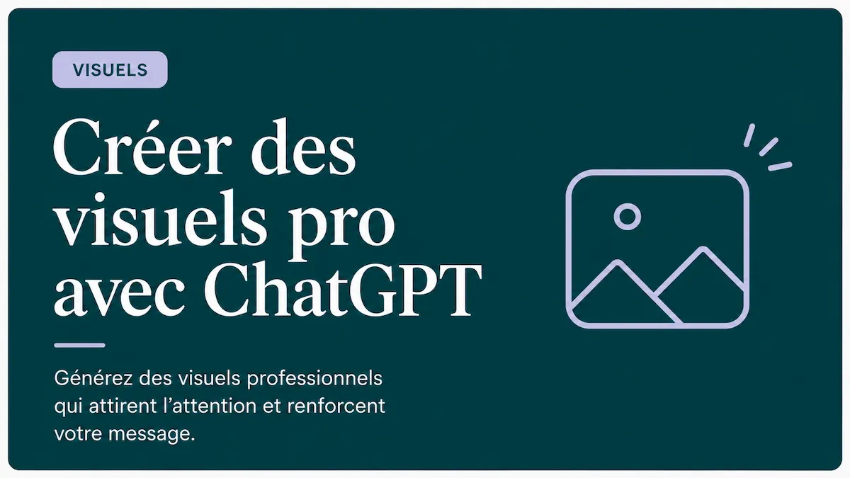 Bannière du guide de visuels pro avec ChatGPT